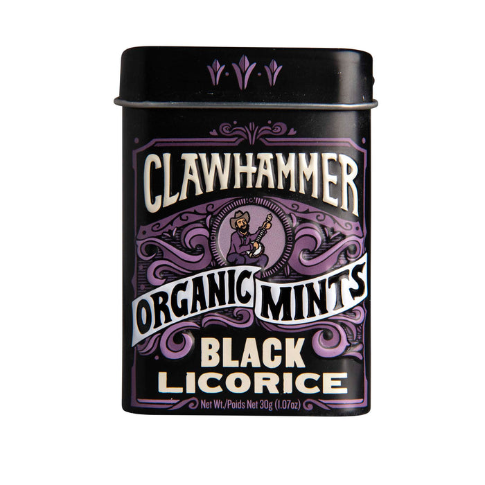 Clawhammer - Organic Mints - Black Licorice, 30 g
