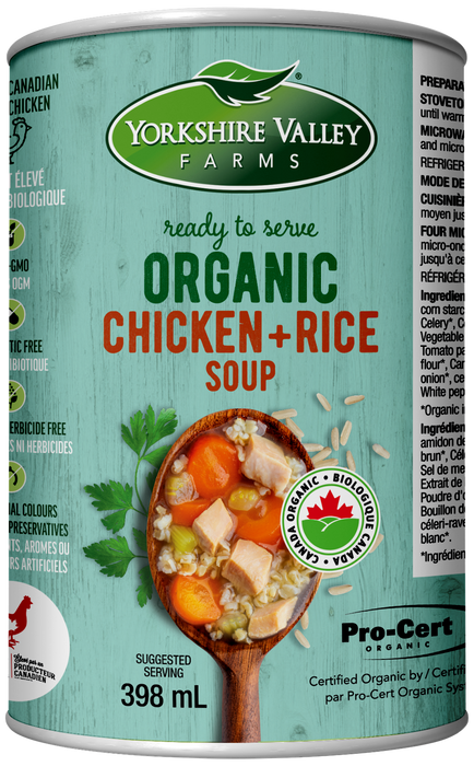Yorkshire Valley - Chicken & Brown Rice Soup, 398 mL