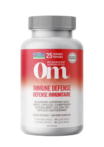 OM Mushroom - Immune Defense Mushrooms, 75 Caps
