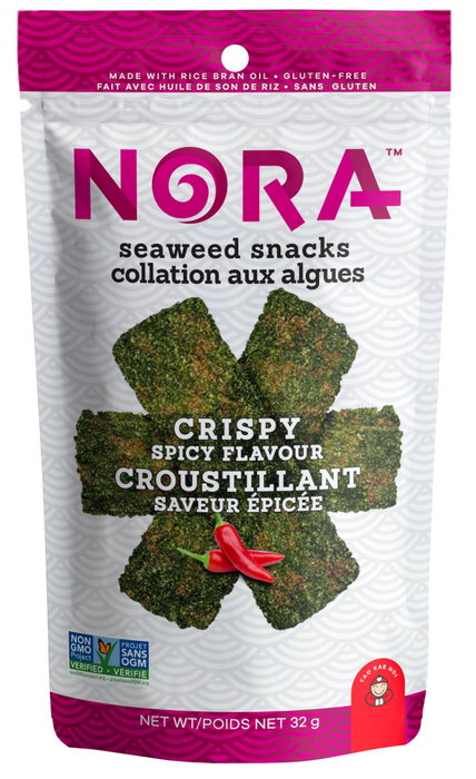 Nora Seaweed - Crispy Seaweed Spicy, 32 g
