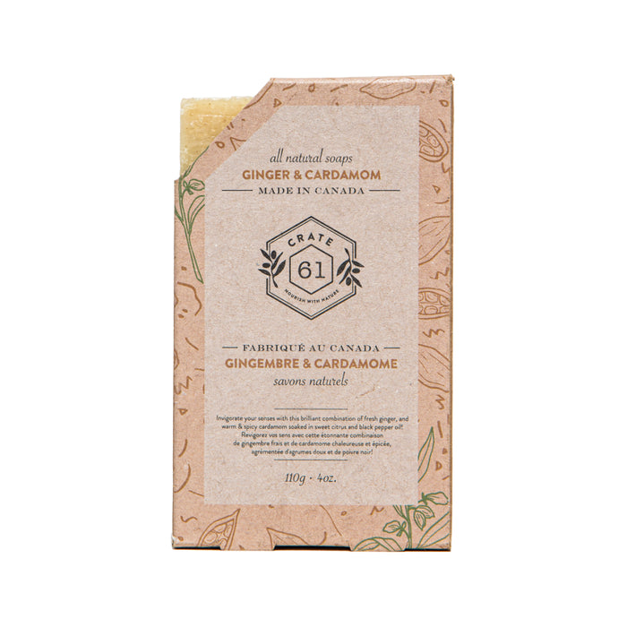 Crate 61 - Ginger Cardamom Soap, 110 g