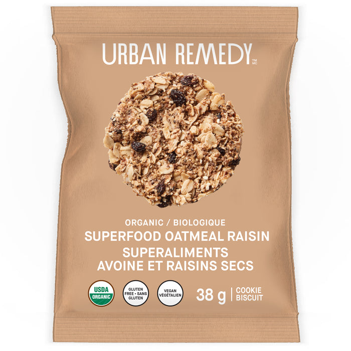 Urban Remedy - Superfood Cookie Oatmeal Raisin, 38 g