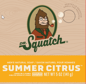 Dr. Squatch - Summer Citrus Soap, 141 g