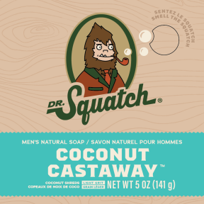 Dr. Squatch - Coconut Castaway Soap, 141 g