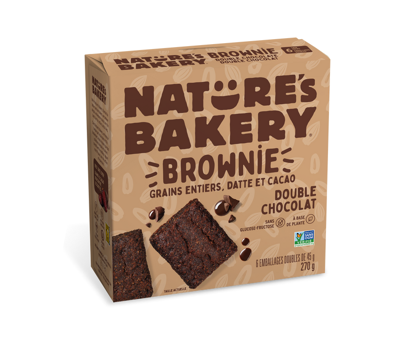 Nature's Bakery - Double Chocolate Brownie, 340 g