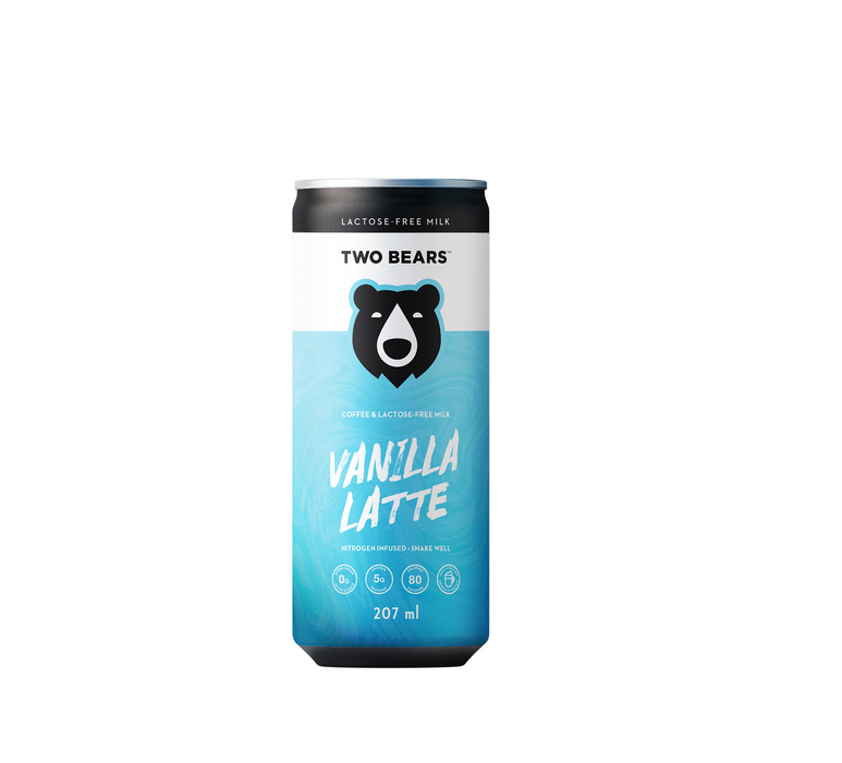 Two Bears - Dairy-free Latte - Vanilla, 207 mL