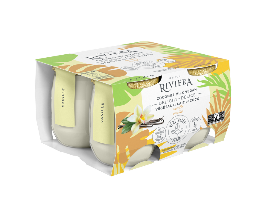 Riviera - Vegan Delight Vanilla - Coconut Milk, 4x120 g