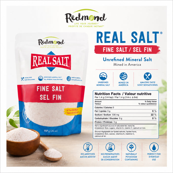 Redmond Trading Co - Real Salt Fine - Pouch, 737 g