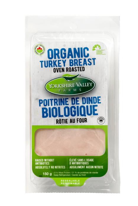 Yorkshire Valley - Organic Oven Roasted Turkey Breast (Sliced), 150 g