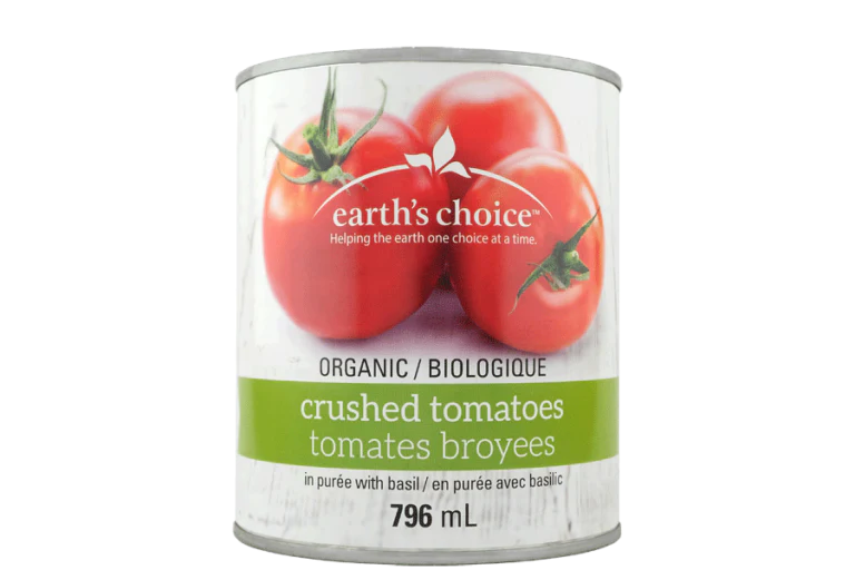 Earth's Choice - Crushed Tomatoes With Basil, 796 mL