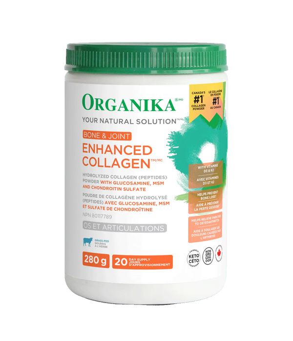 Organika - Enhanced Collagen Bone & Joint, 280 g