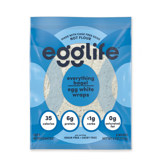 Egglife - Everything Bagel Egg White Wraps, 168 g