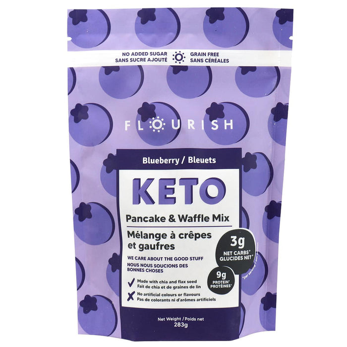 Flourish - Blueberry Keto Pancake Mix, 283 g