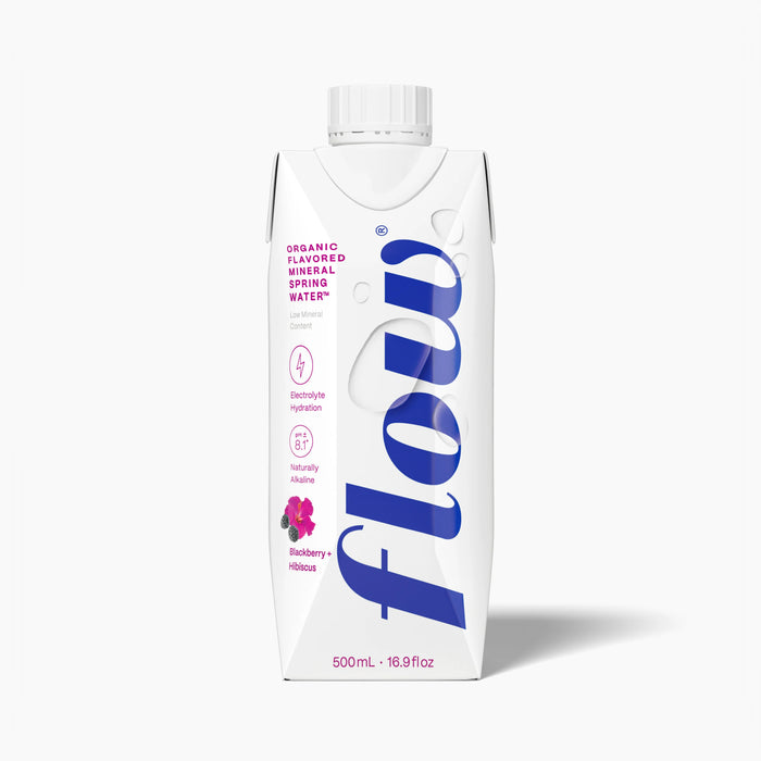 Flow - Organic Blackberry + Hibiscus Alkaline Water, 500 mL