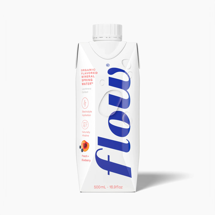 Flow - Spring Water - Peach + Blueberry, 500 mL