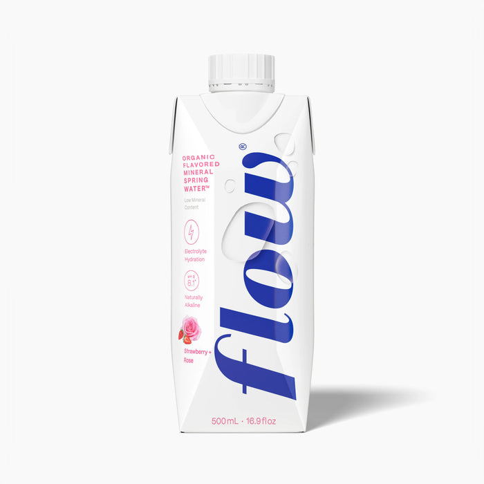 Flow - Organic Strawberry Rose Alkaline Water, 500 mL