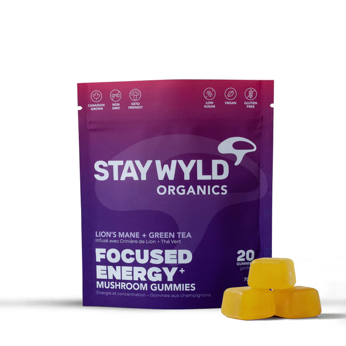 Stay Wyld Organics - Focused Energy + Gummy, 20 Gummies