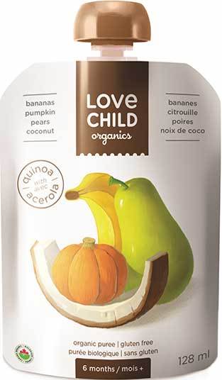 Love Child Superblends - Pear, Pumpkin, Banana, Coconut - 128 mL