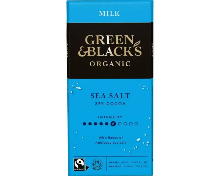 Green & Black's Organic - Sea Salt Milk Chocolate, 100 g