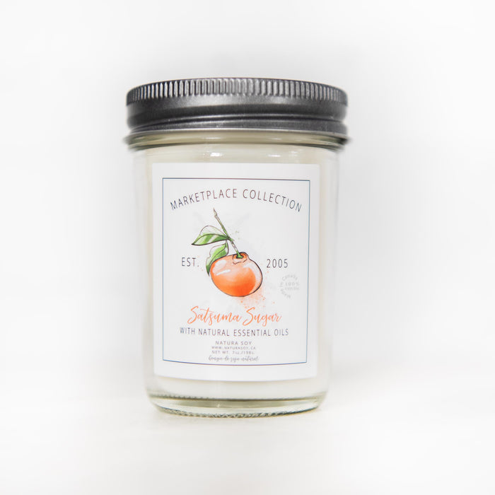 Natura Soylights - Marketplace Jar Soy Candle, Satsuma Sugar, 7 oz