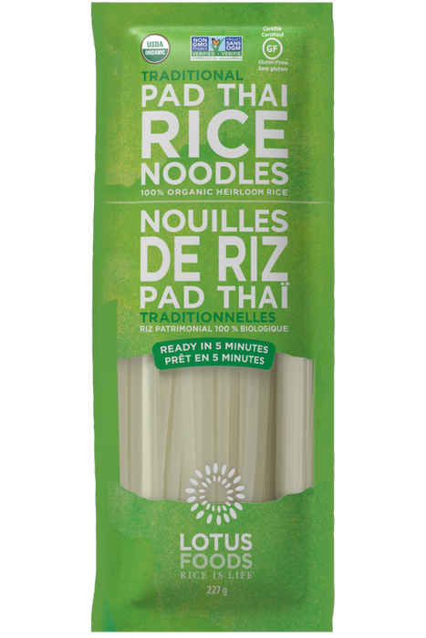 Lotus Rice - Traditional Pad Thai Rice Noodles, 227 g