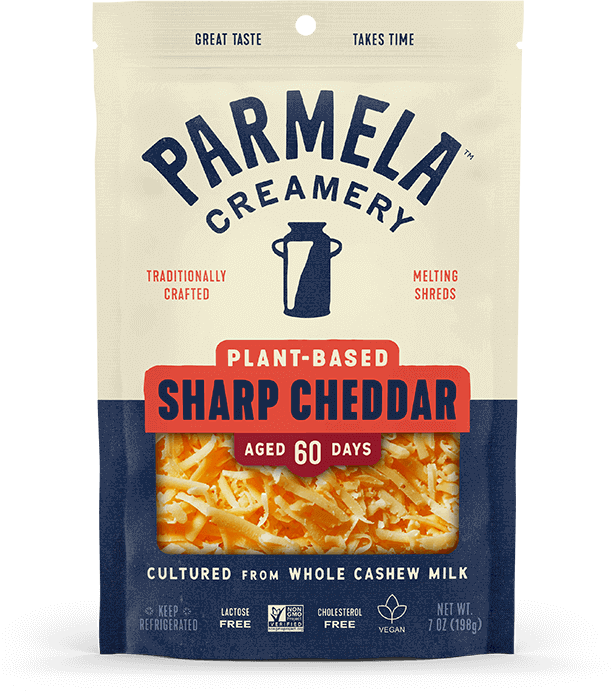 Parmela Creamery - Shredded Cheddar Style, 198 g