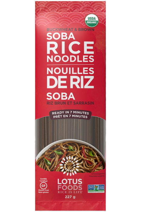Lotus Rice - Buckwheat & Brown Rice Soba Noodles, 227 g
