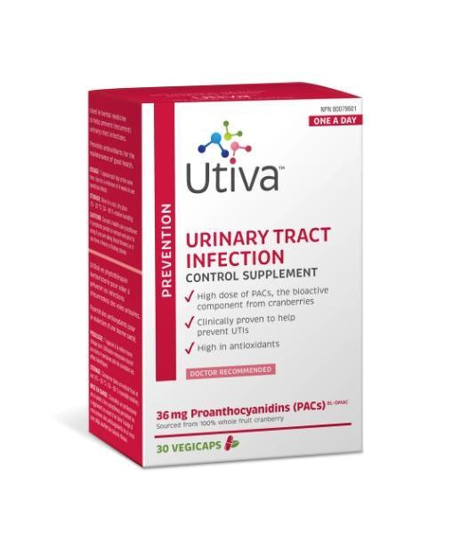 Utiva UTI Supplement, 30 vcaps