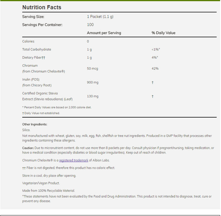 NOW - Better Stevia Balance, 100 Count