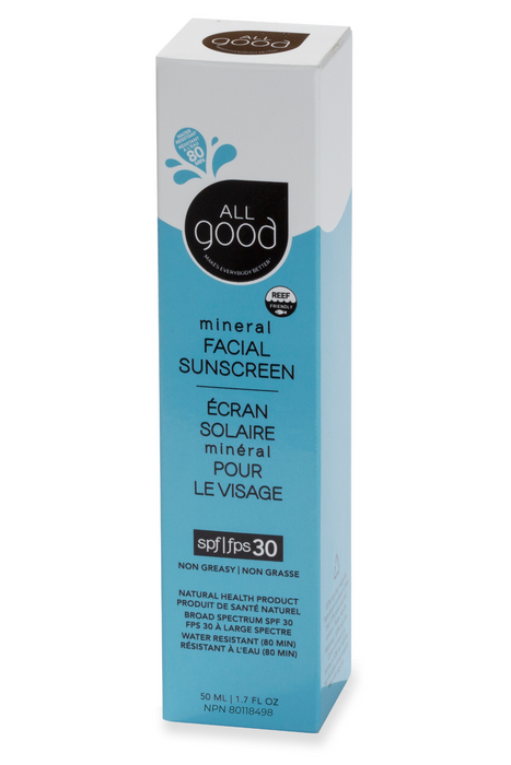 All Good - SPF 30 Facial Sunscreen Lotion, 50 mL