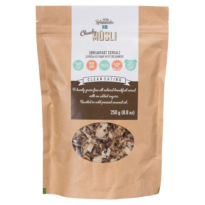 KZ Clean Eating - Paleo-Friendly Chunky Musli, 250 g