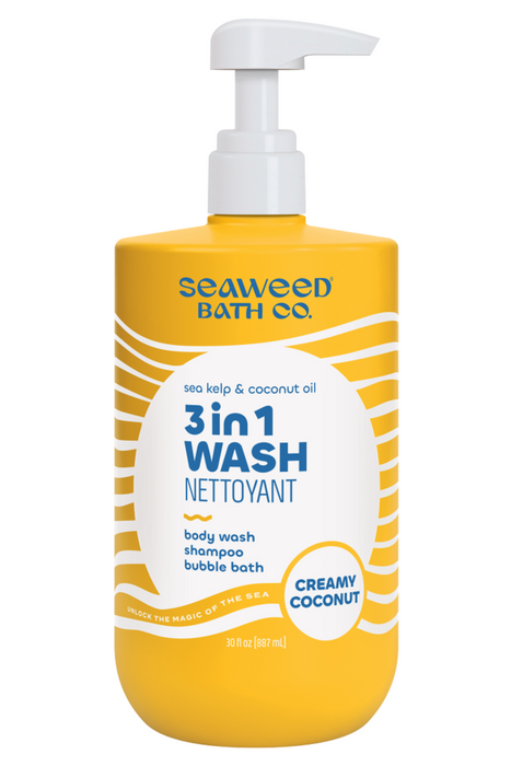 Seaweed Bath Co. - 3 in 1 Wash - Creamy Coconut, 887 mL