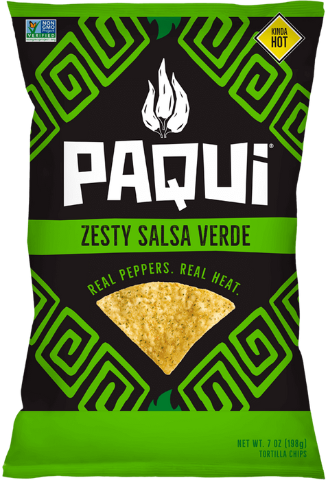 Paqui Tortilla Chips - Zesty Salsa Verde, 155 g
