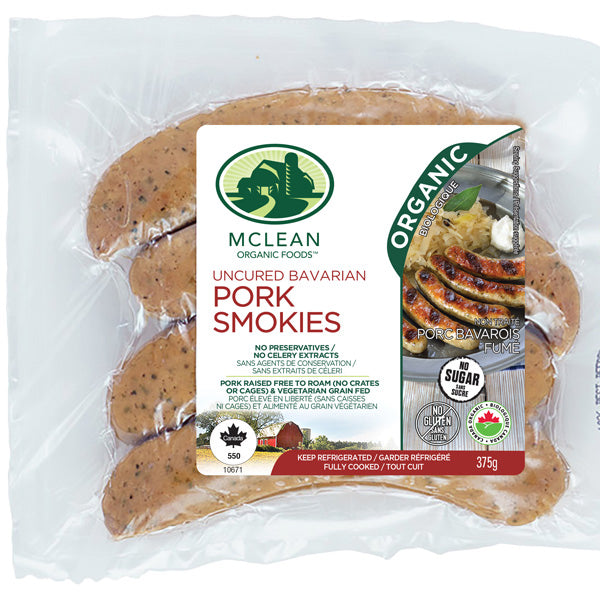 McLean Meats Inc - Pork Smokie - Bavarian, 375 g