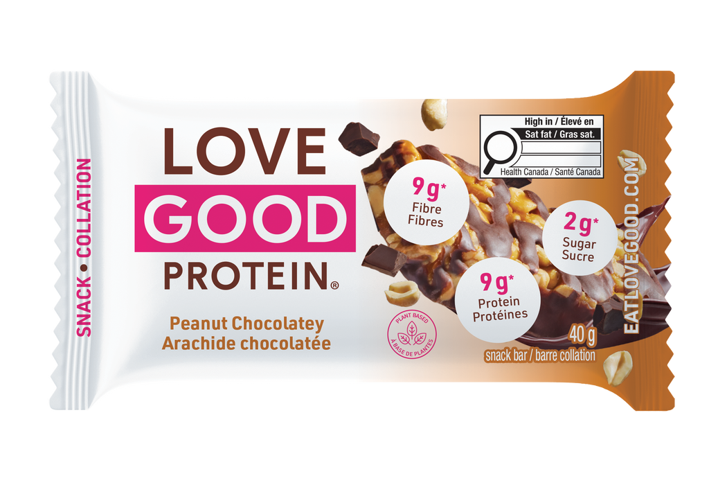 Love Good Fats - Chewy Nutty Bar, Peanut Chocolate, 40 g