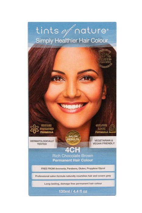 Tints of Nature - 4CH Rich Chocolate Brown, 130ml