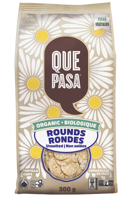 Que Pasa - Organic Unsalted Rounds, 300 g