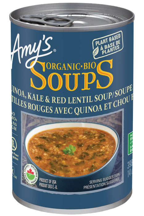 Amy's Kitchen - Quinoa, Kale & Red Lentil Soup, 398 mL