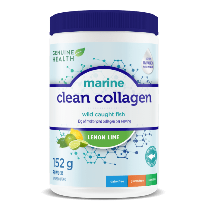 Genuine Health - Marine Clean Collagen - Lemon Lime, 152g