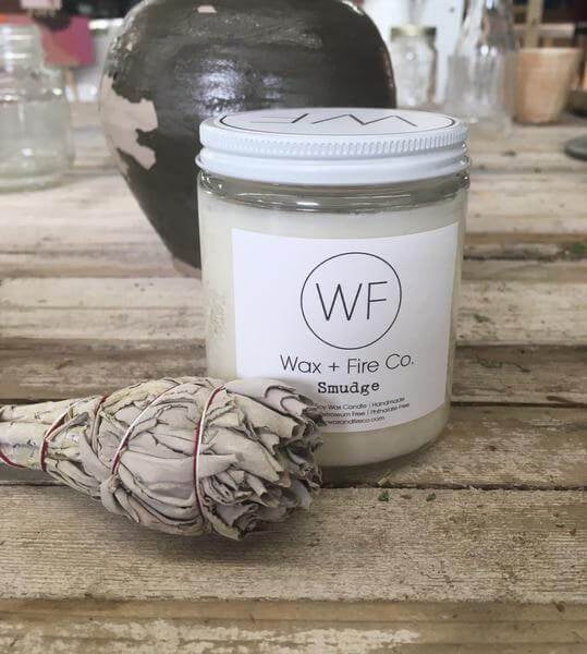 Wax + Fire - Smudge Soy Candle, 227 g