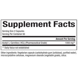 l carnitine solubility Acetyl-L-Carnitine 750mg | Vegan