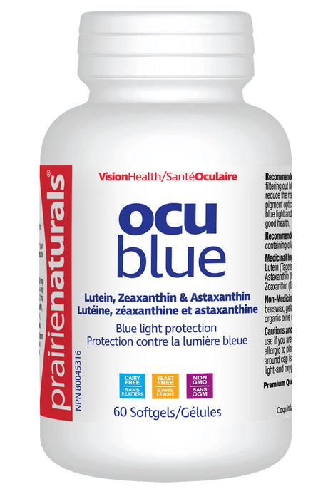 Prairie Naturals - Ocublue w/ Lutein & Astaxant, 60 SG