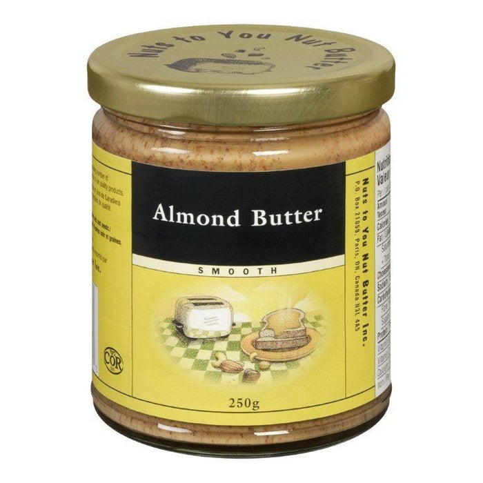 Nuts to You Nut Butter - Smooth Almond Butter, 250 g