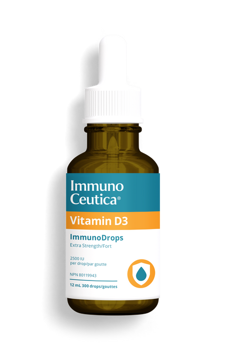 ImmunoCeutica - ImmunoDrops Vit D3 2500 IU, 12 mL