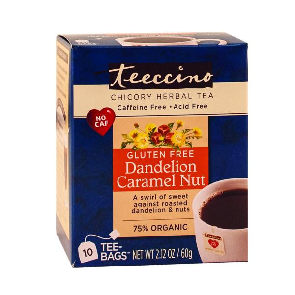 Teeccino Caffe Inc - Caramel Nut Herbal Coffee Tee, 10 Count