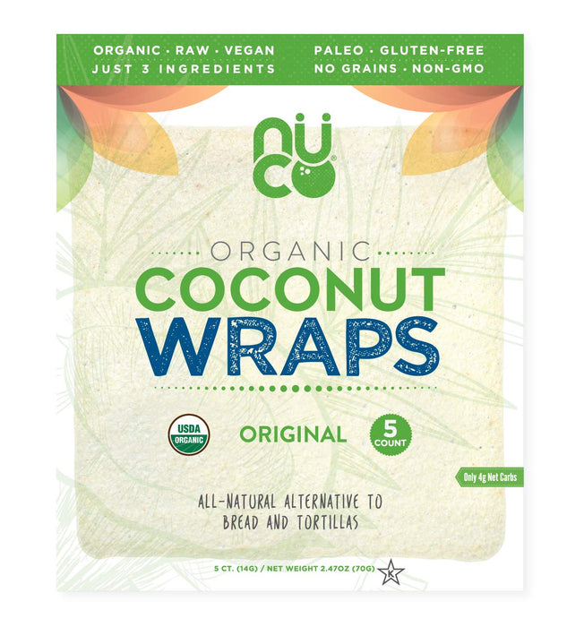 Nuco - Organic Coconut Wraps, 5 Count