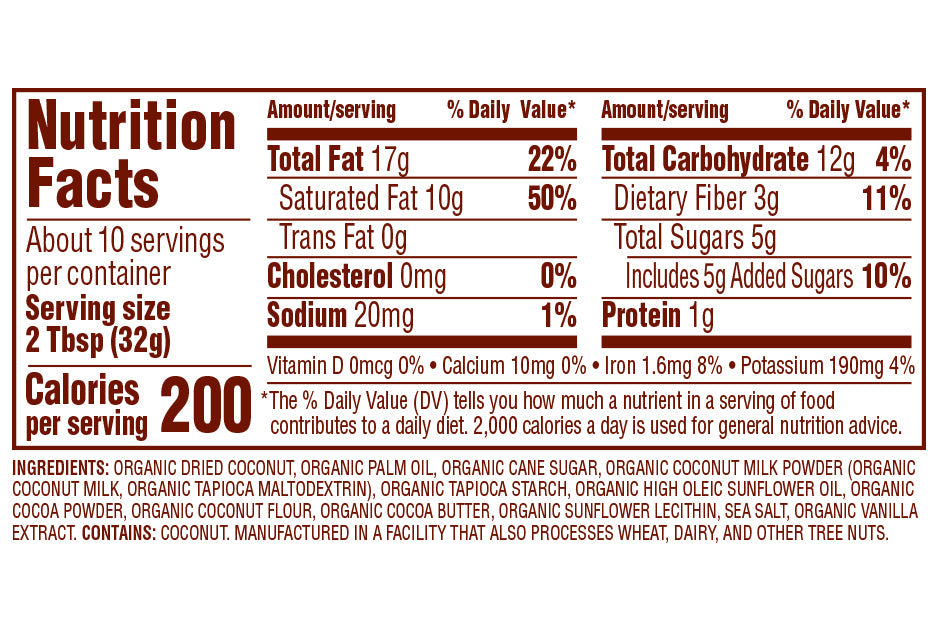 Nutiva - Chocolate Coconut Spread - 326 g