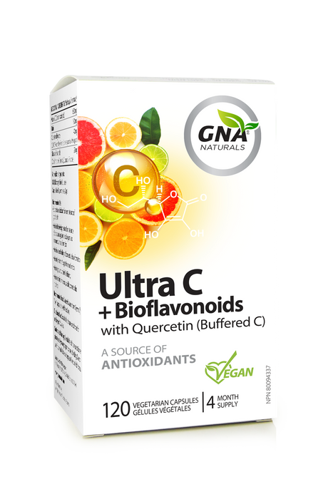 GNA Naturals - Ultra C + Bioflav W Quercetin, 120 VCAPS