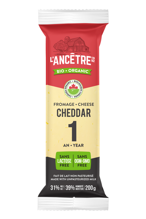 L'Ancetre - Organic 1 Year Old Cheddar, 200 g
