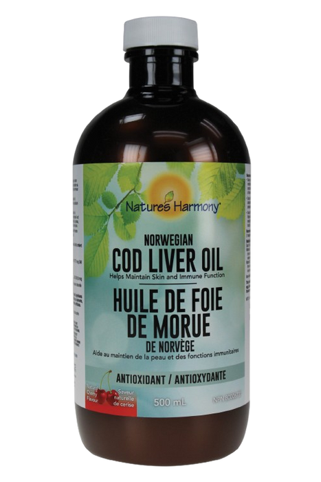 Nature's Harmony - Norwegian Cod Liver Oil Cherry, 500 mL